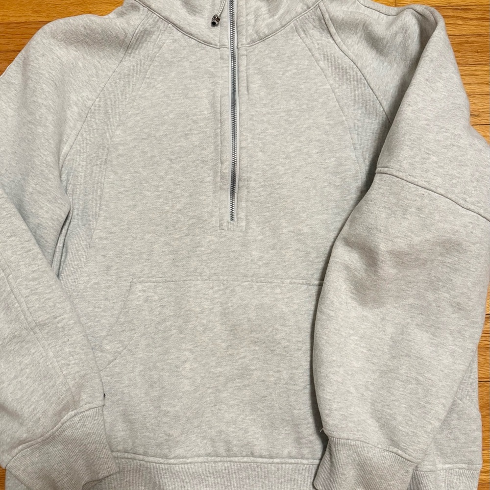 Lululemon women’s Gray Half-Zip Sweater